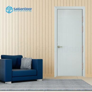 Cửa gỗ Veneer được dùng làm cửa thông phòng, cửa phòng ngủ cho các căn hộ chung cư cao cấp